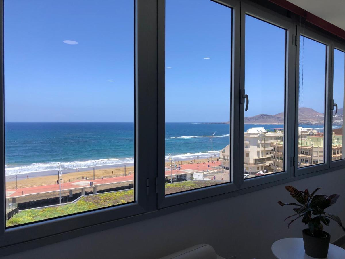 Vistas Mar Playa Las Canteras Primera Linea Wifi لاس بالماس دي غران كاناريا المظهر الخارجي الصورة