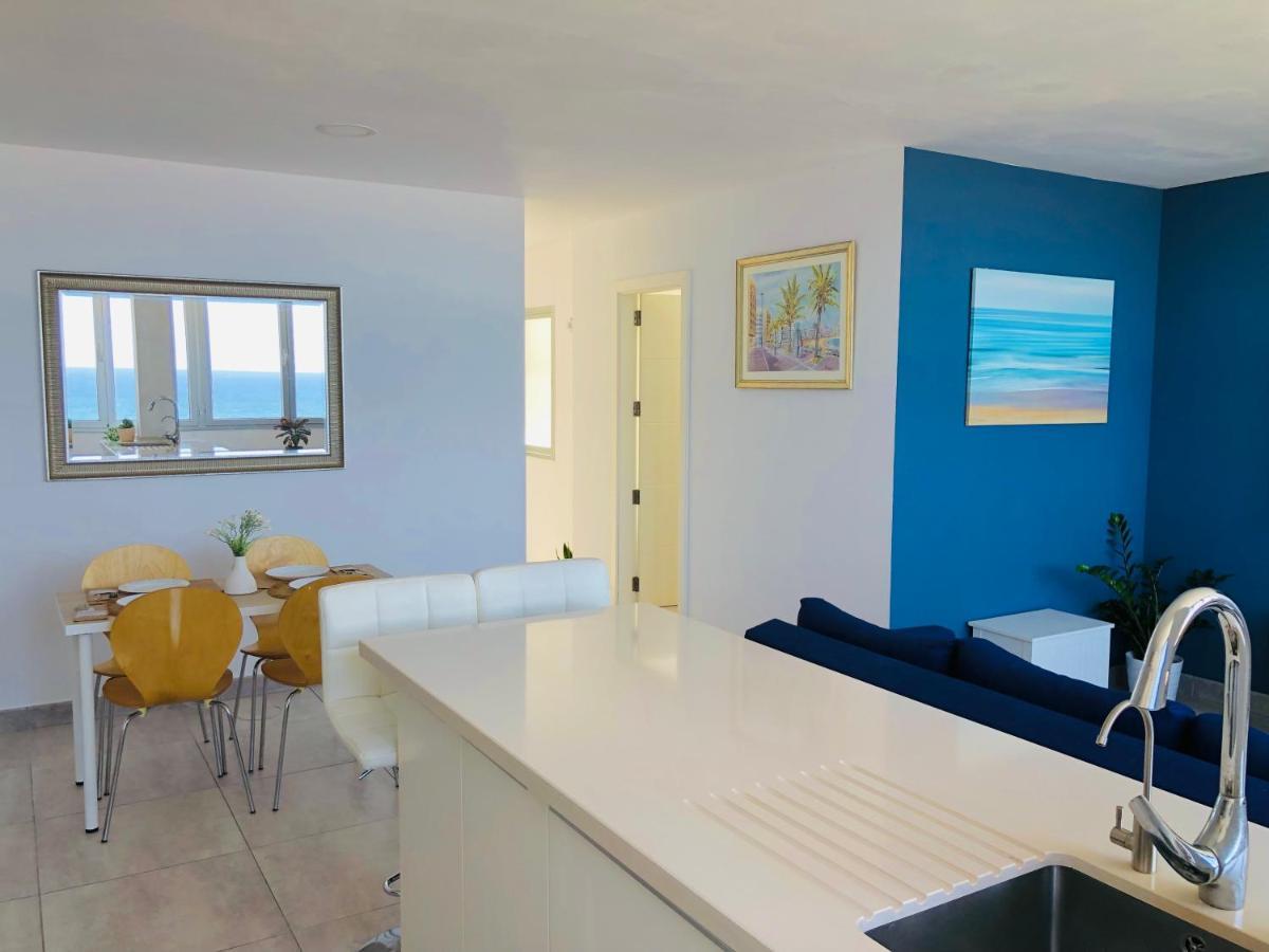 Vistas Mar Playa Las Canteras Primera Linea Wifi لاس بالماس دي غران كاناريا المظهر الخارجي الصورة